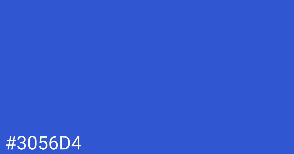 Hex color #3056d4 graphic