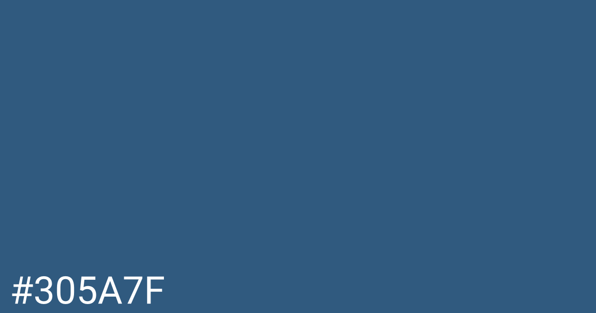 Hex color #305a7f graphic