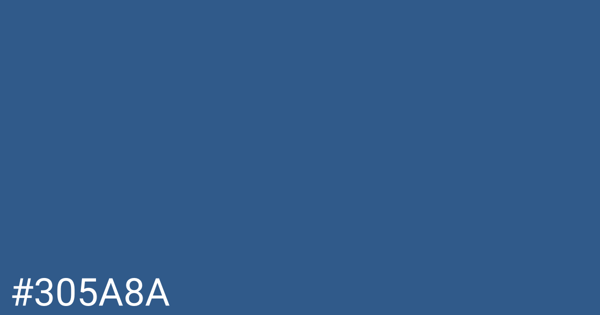 Hex color #305a8a graphic