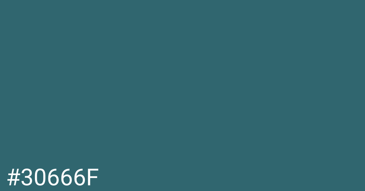 Hex color #30666f graphic