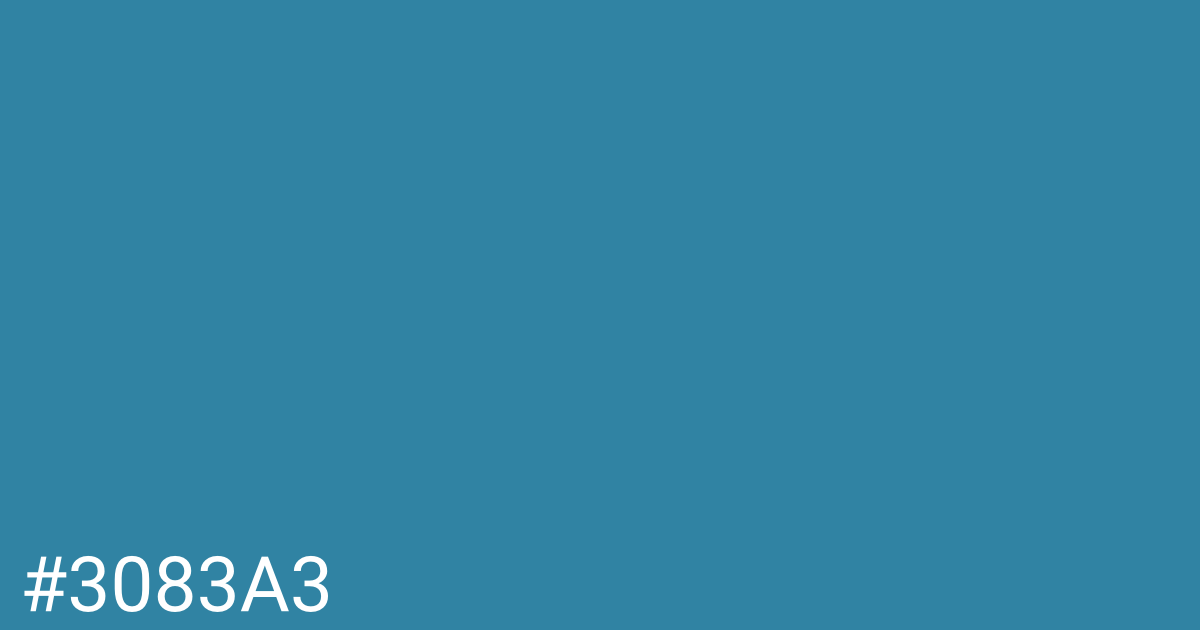 Hex color #3083a3 graphic