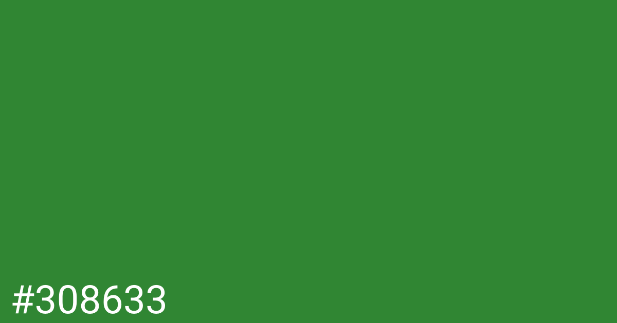 Hex color #308633 graphic