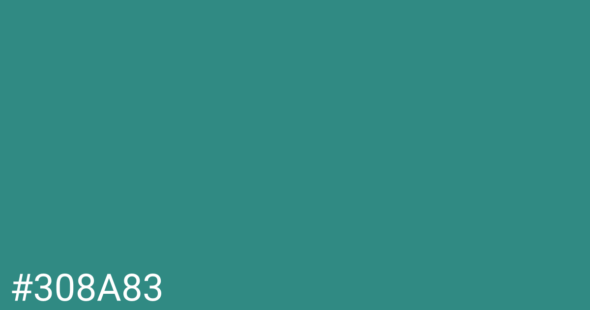 Hex color #308a83 graphic