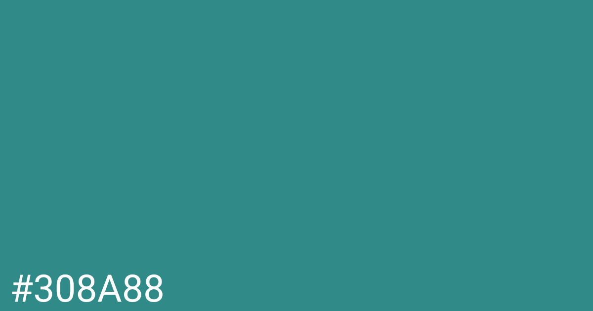 Hex color #308a88 graphic