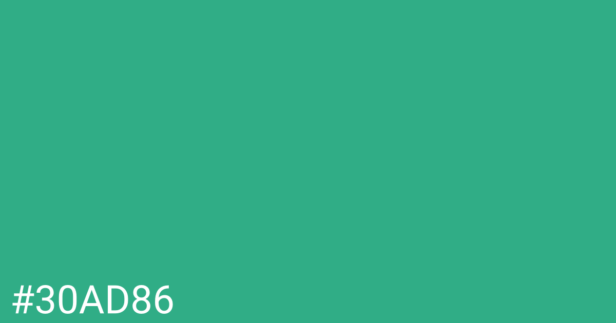 Hex color #30ad86 graphic