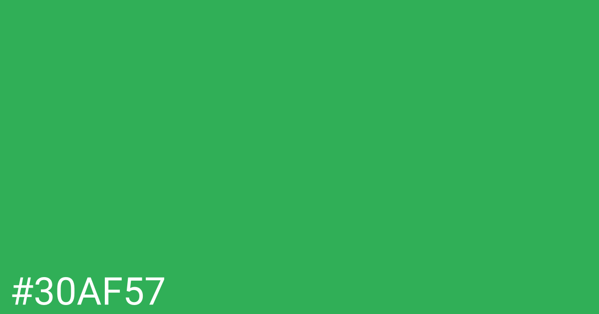 Hex color #30af57 graphic