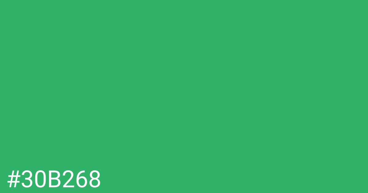 Hex color #30b268 graphic