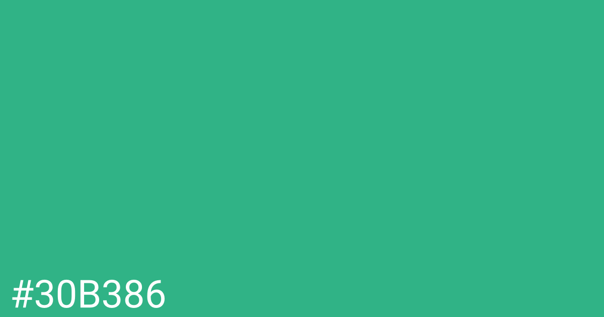 Hex color #30b386 graphic