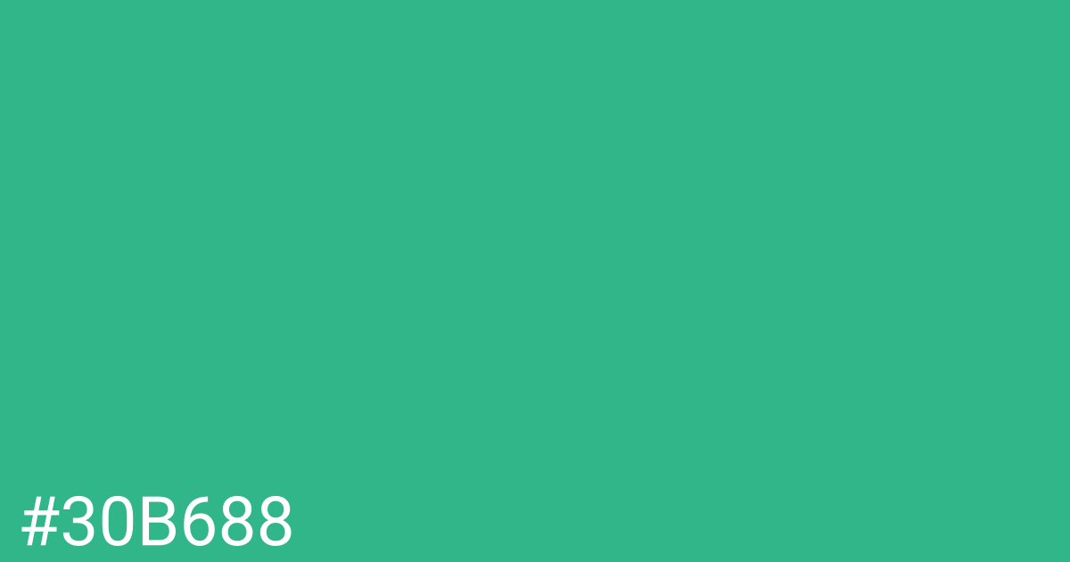 Hex color #30b688 graphic