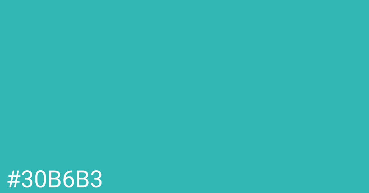 Hex color #30b6b3 graphic