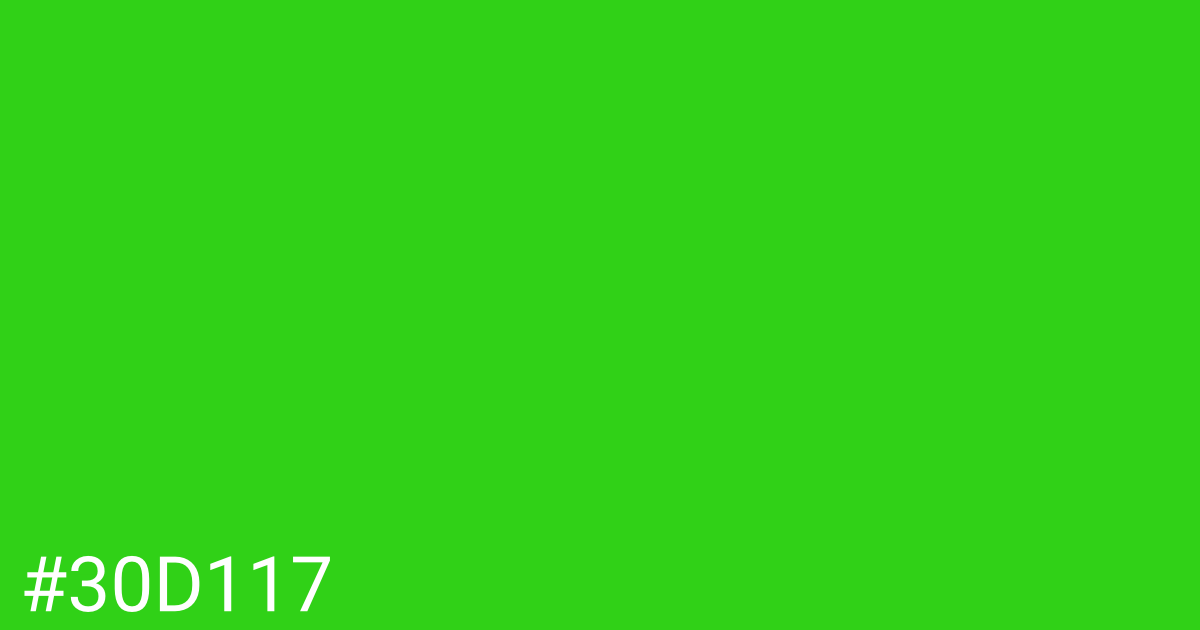 Hex color #30d117 graphic