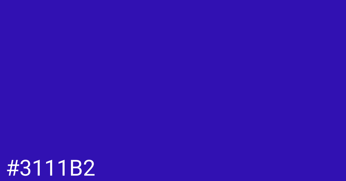 Hex color #3111b2 graphic