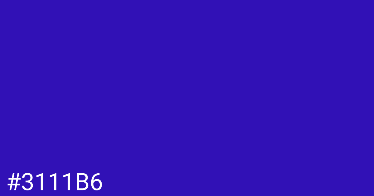 Hex color #3111b6 graphic