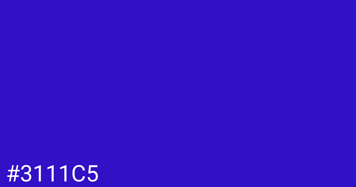 Hex color #3111c5 graphic