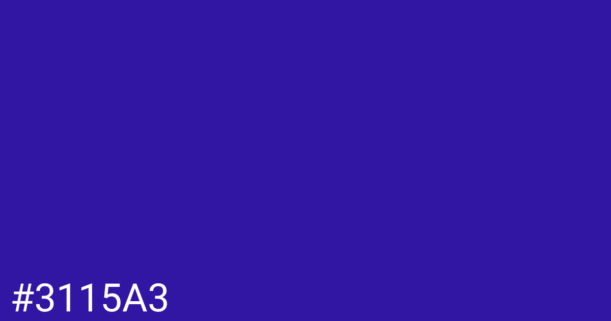 Hex color #3115a3 graphic