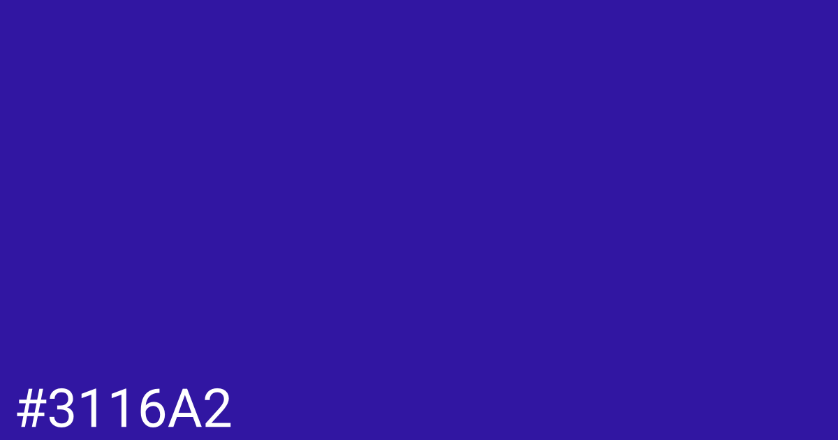 Hex color #3116a2 graphic