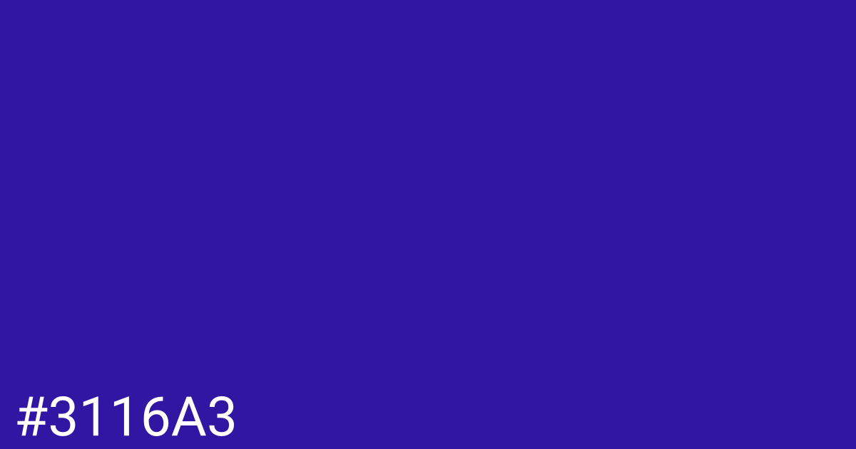 Hex color #3116a3 graphic