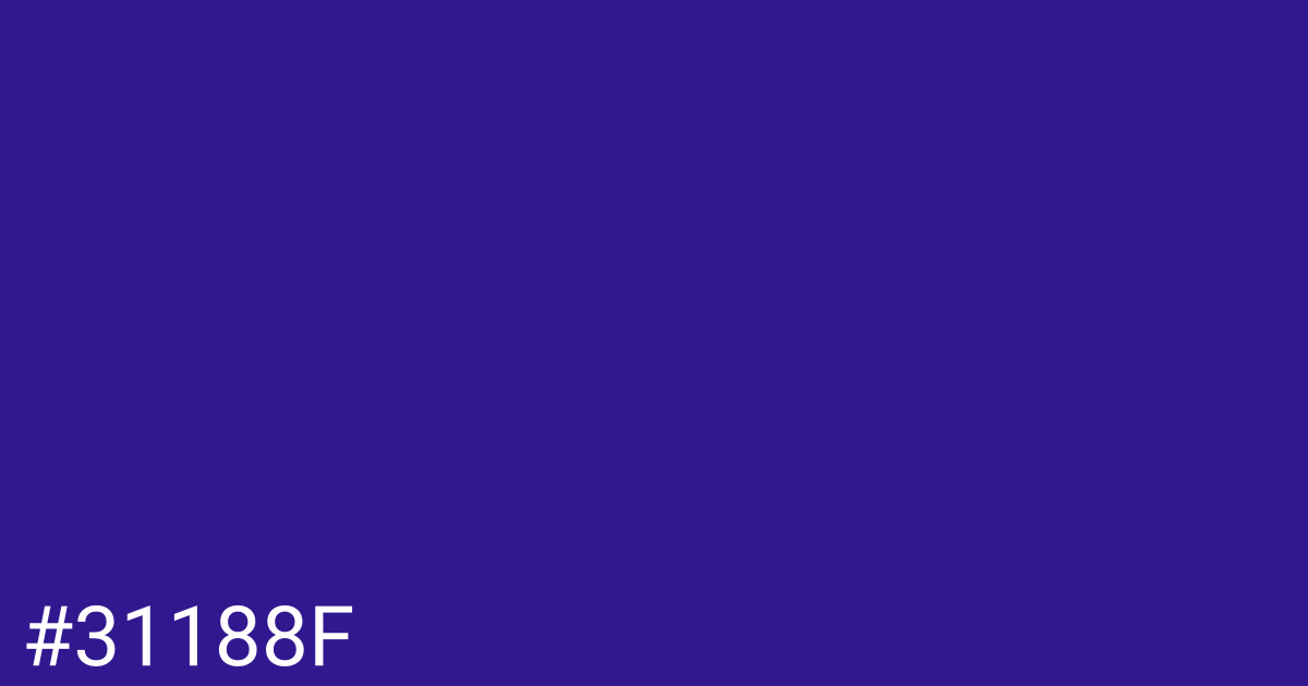 Hex color #31188f graphic