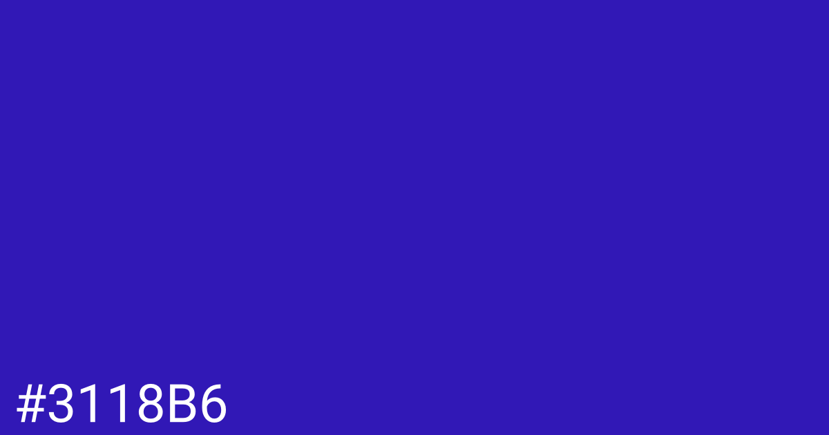 Hex color #3118b6 graphic