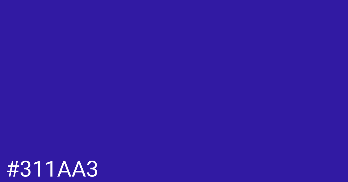 Hex color #311aa3 graphic