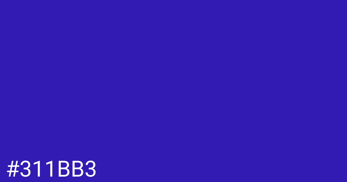 Hex color #311bb3 graphic