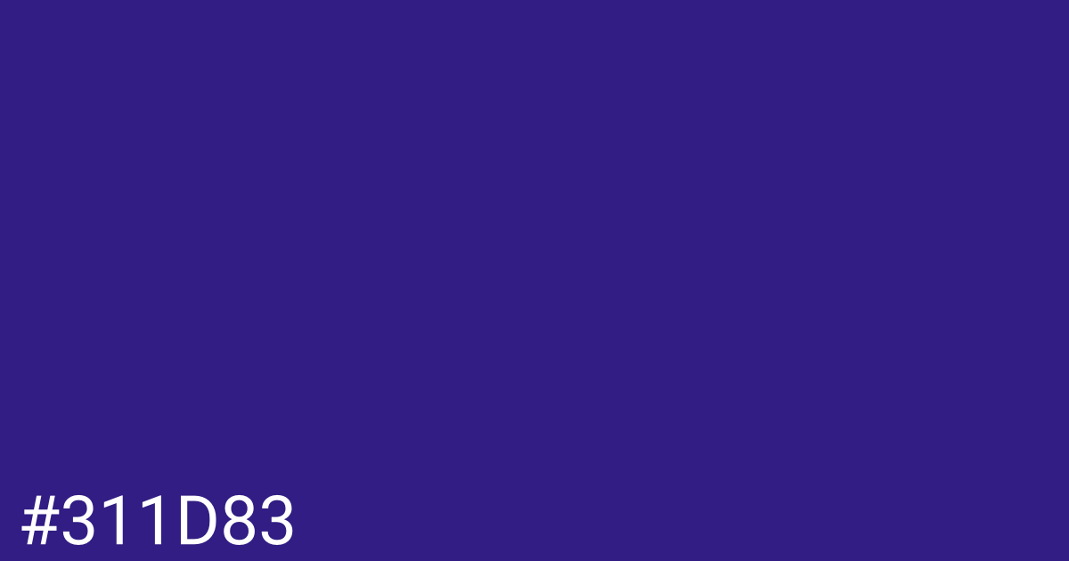 Hex color #311d83 graphic