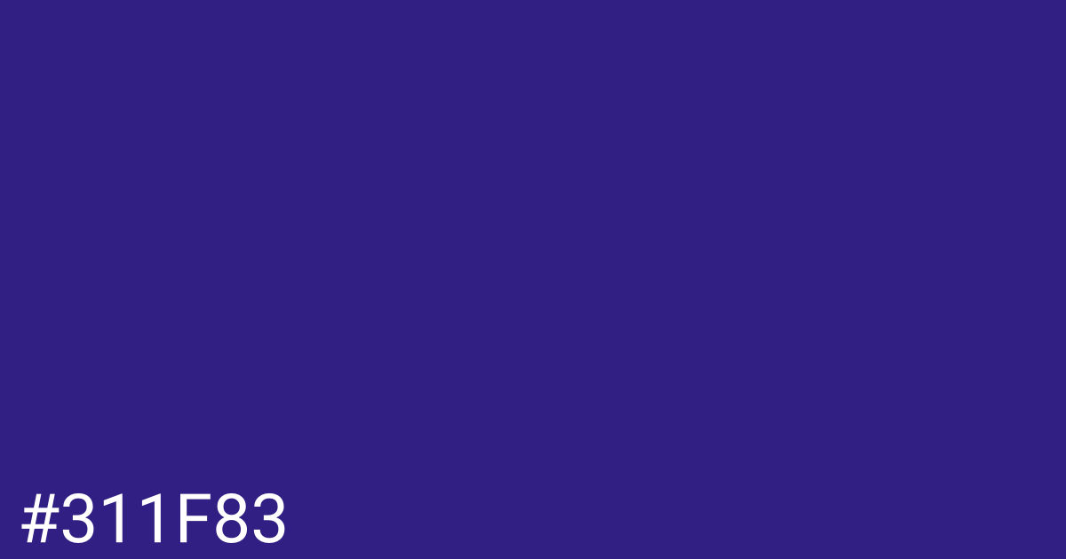 Hex color #311f83 graphic