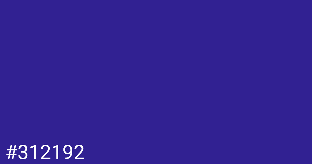 Hex color #312192 graphic