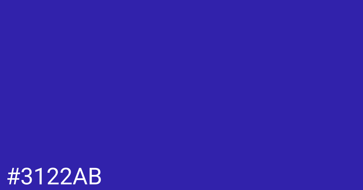 Hex color #3122ab graphic