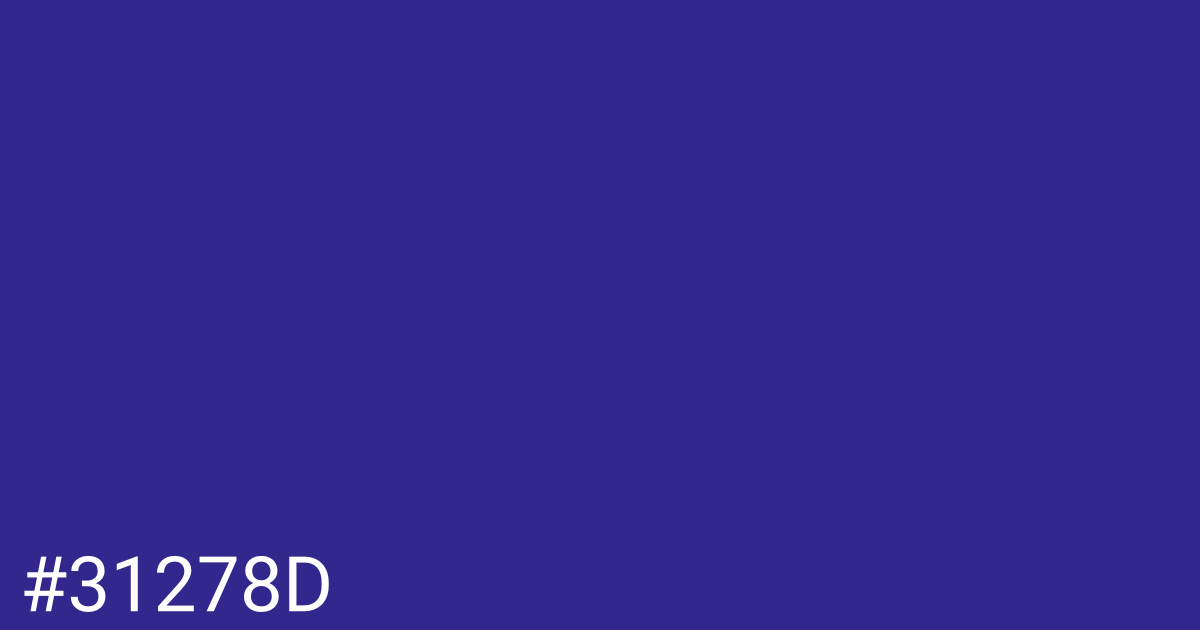 Hex color #31278d graphic