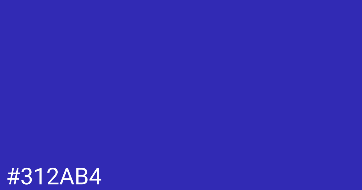 Hex color #312ab4 graphic