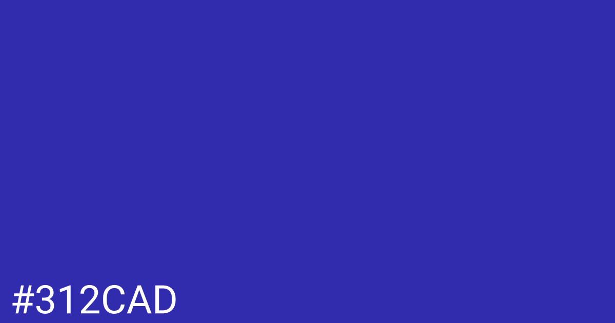 Hex color #312cad graphic