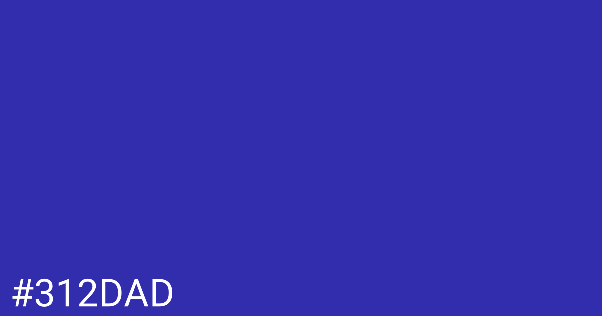 Hex color #312dad graphic