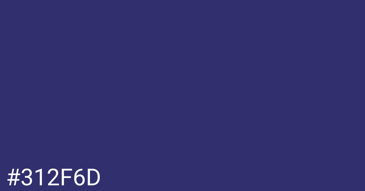 Hex color #312f6d graphic