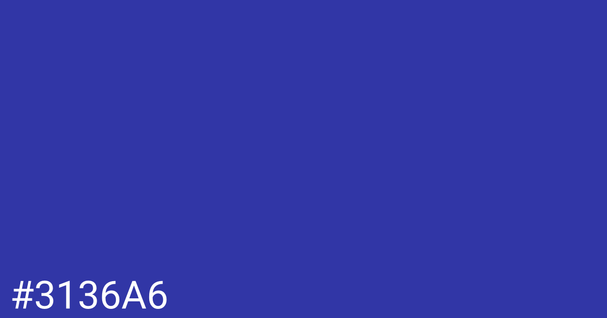 Hex color #3136a6 graphic