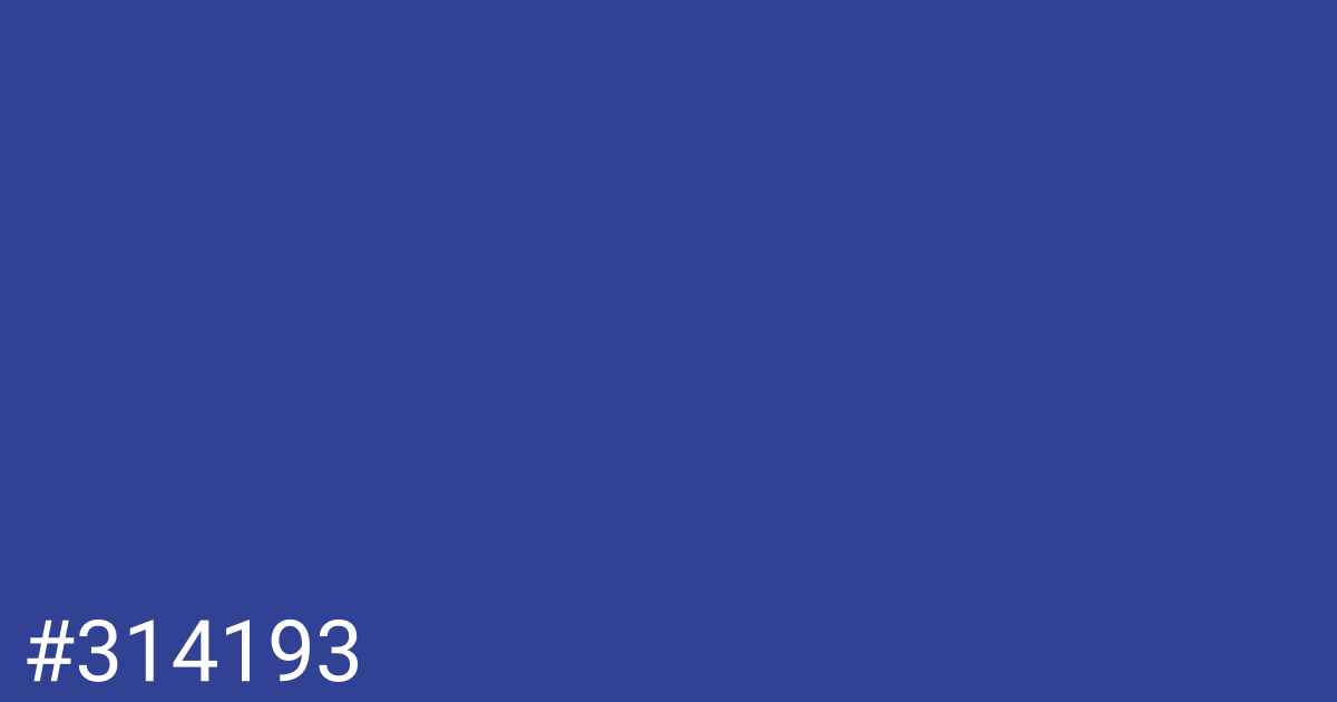 Hex color #314193 graphic