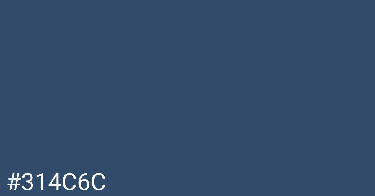 Hex color #314c6c graphic