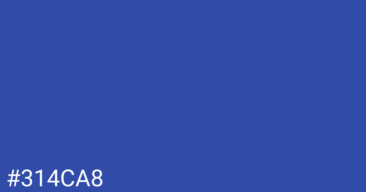 Hex color #314ca8 graphic