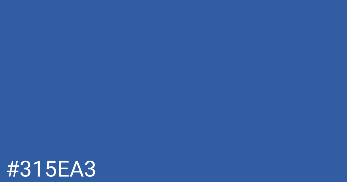 Hex color #315ea3 graphic