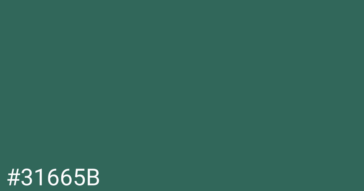 Hex color #31665b graphic