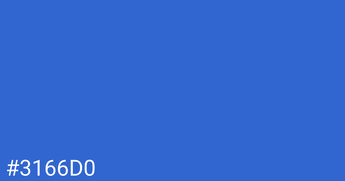 Hex color #3166d0 graphic