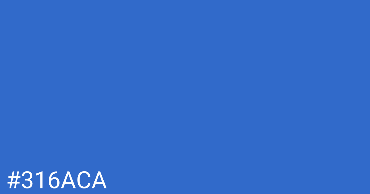 Hex color #316aca graphic