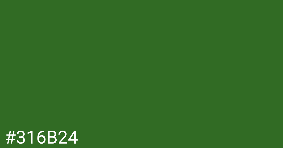 Hex color #316b24 graphic