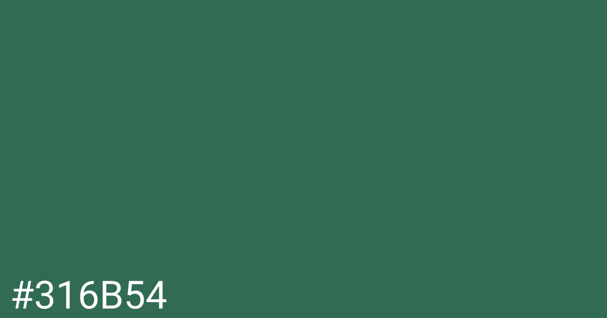 Hex color #316b54 graphic