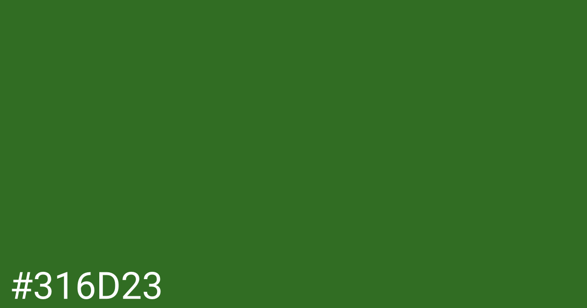 Hex color #316d23 graphic