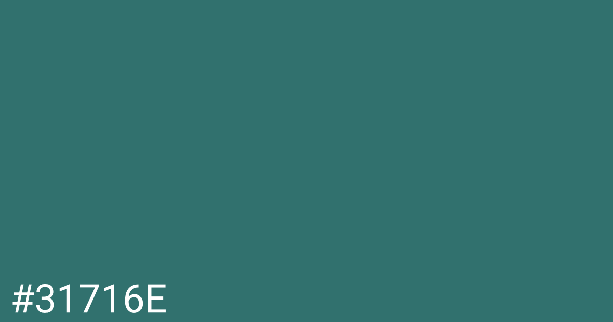 Hex color #31716e graphic