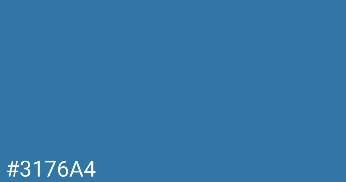 Hex color #3176a4 graphic