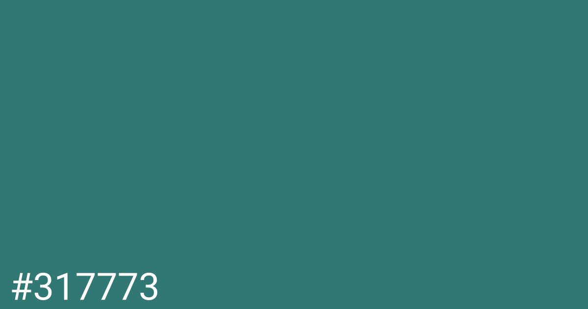 Hex color #317773 graphic