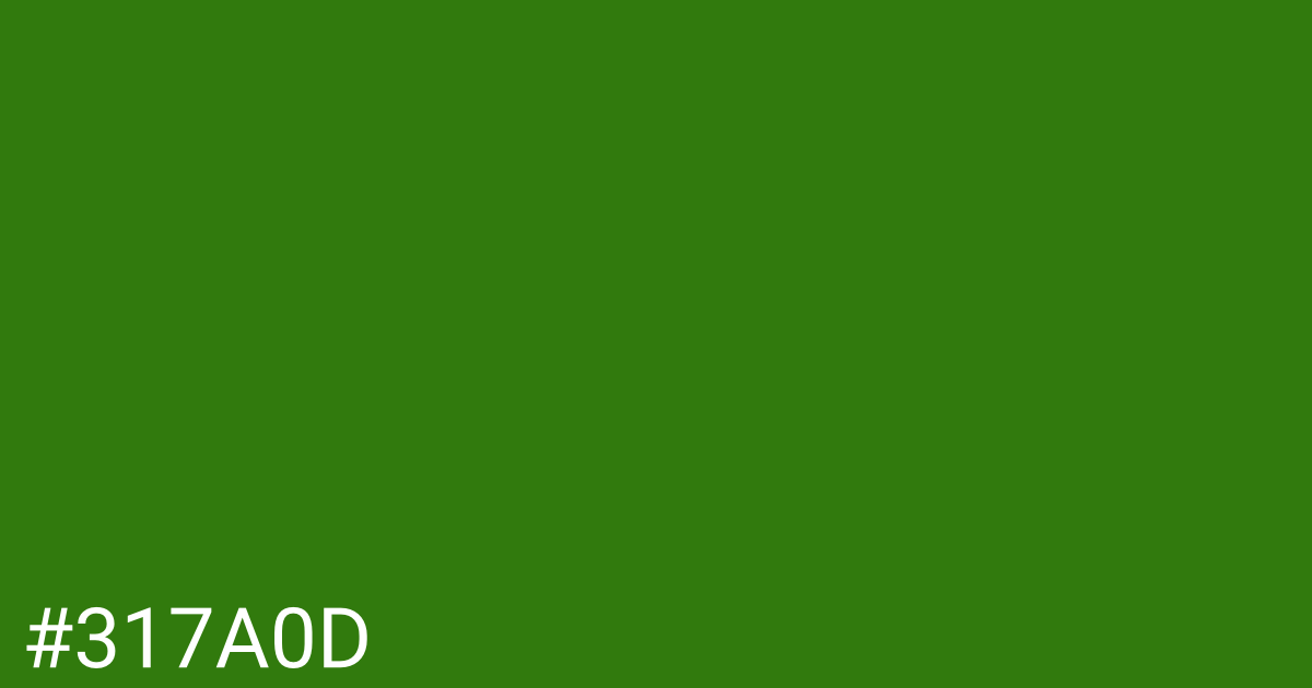 Hex color #317a0d graphic