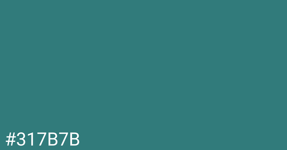 Hex color #317b7b graphic